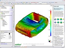 Moldflow Plastics Advisers software screenshot in 2008 Moldflow Plastics Advisers (MPA) software screenshot.jpg