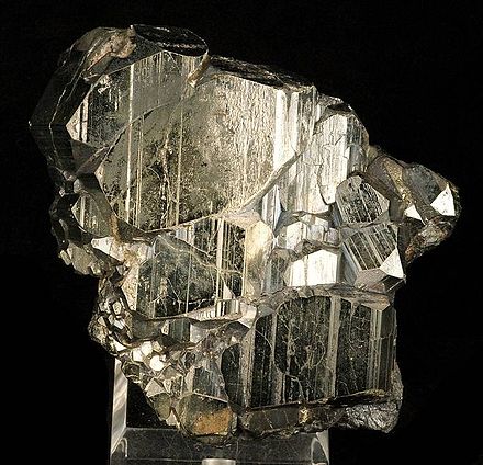 "Bravoite", Pyrite with a thin coating of Molybdenite, from the old Rico Argentine Mine.