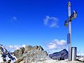 Monte Ambin: libro di vetta alla base della croce di vetta