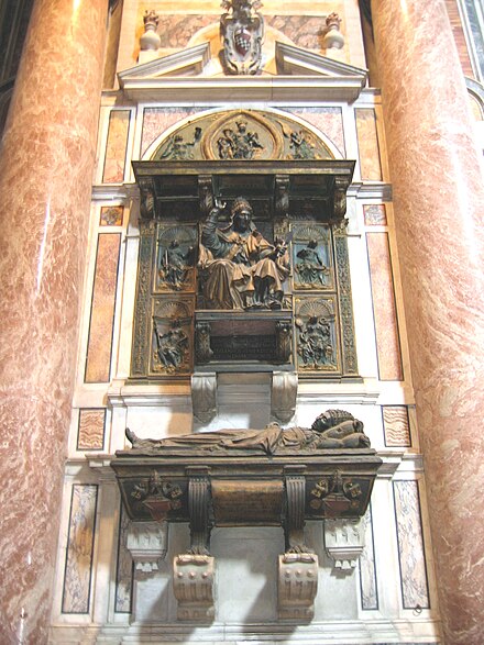 Tumba de Inocencio VIII en la Basílica de San Pedro.