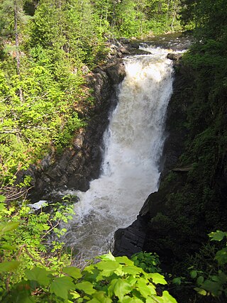 <span class="mw-page-title-main">Moxie Falls</span> Waterfall in the U.S. state of Maine