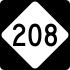 North Carolina Highway 208 marker