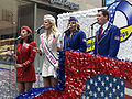 Veteran's Day 2004 on a USO Float