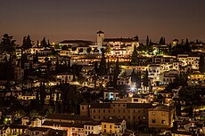 Night view from Alhambra de Granada, Andalusia Spain - Image Picture Photography (14875364721).jpg