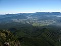 八ヶ岳稜線から見た野辺山高原