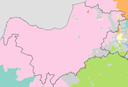 North West dominant language map.svg