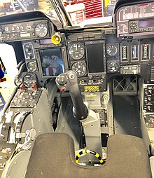 Aircraft systems include the numerous electronic devices and instruments known as avionics OV-10D+ Cockpit OV-10 Squadron 2019.jpg