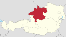 Location of Upper Austria