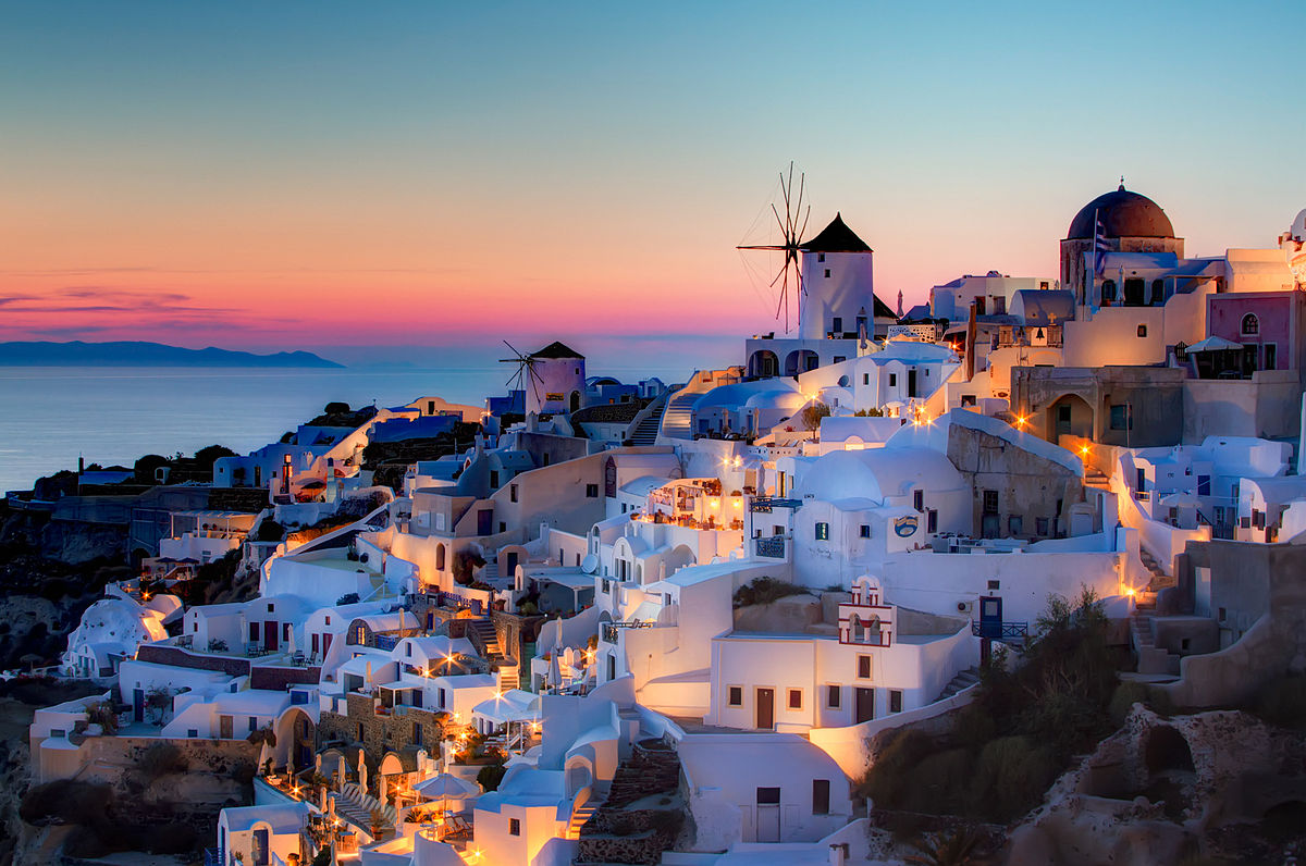 santorini sunset