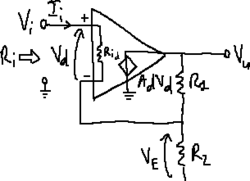 Operational amplifier with non-ideal input resistance.png