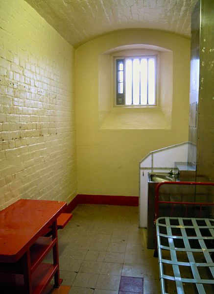 Wilde's cell in Reading Gaol where he wrote De Profundis – as it appears today (2016)