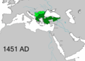 Ottoman Empire (1299–1922 AD) in 1451 AD.