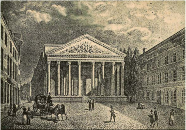 O antigo Palacio de Xustiza (Verly, 1823) na Place du Palais/Paleisplein.