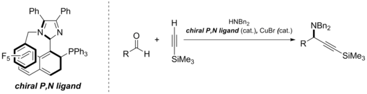 Example of use of P,N ligand for asymmetric catalysis PNligand3.png