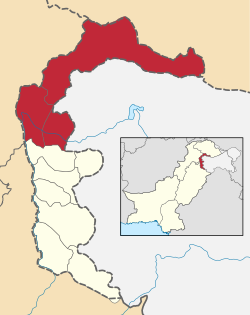 Map of Muzaffarabad Division