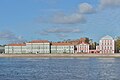 * Nomination Palace of Peter II and the Building of Twelve Collegiums (on the right) on the Neva River in Saint Petersburg. --Moroder 17:16, 16 November 2015 (UTC) * Promotion  Support Good quality. A lot of sky and water ... --XRay 17:32, 16 November 2015 (UTC) Comment Danke.Ja, ich wollte nicht auf das Standardformat (Leica?) verzichten --Moroder 18:47, 16 November 2015 (UTC)