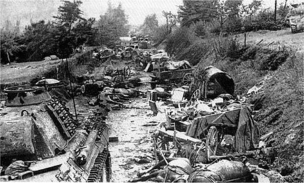 Devastation near Falaise