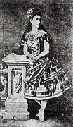 Ekaterina Vázem en el papel de Paquita. San Petersburgo, 1881