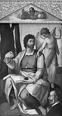 Perino del Vaga - Matthew the Evangelist with Benefactor - KMSsp11 - Statens Museum for Kunst.jpg