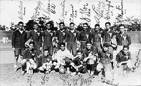 The national team squad at the 1930 Far Eastern Championship Games. Philippines 1930 Far Eastern Games squad.jpg