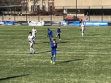 Pitt soccer at Georgetown in the second round of the 2019 NCAA Division I Men's Soccer Tournament PittSoccer2019NCAA.jpg