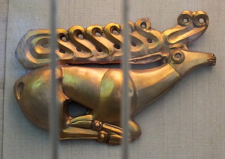 Deer golden plaque from Krasnodar, beginning of 6th century BC