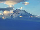 Vista del volcán Popocatépetl