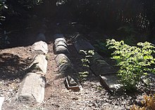 Tombs from the Jewish cemetery in Portoferraio, now in Cemetery dei Lupi in Leghorn