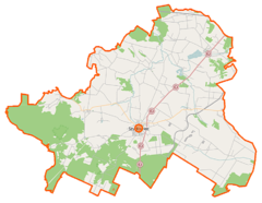 Mapa lokalizacyjna powiatu szydłowieckiego