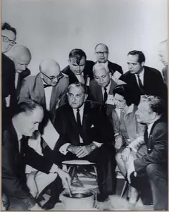 File:President Lyndon Johnson, Lady Bird Johnson, Gov Nelson Rockefeller, Stanley Spisiak in Buffalo, NY.webp