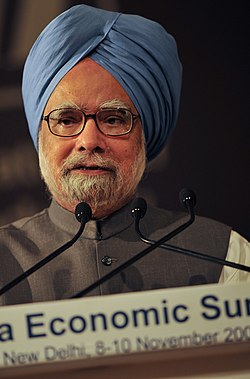 Portrait of Manmohan Singh