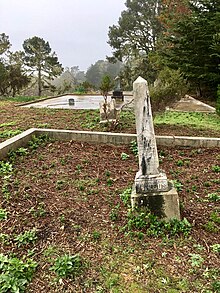 Old family plots of the ghost town