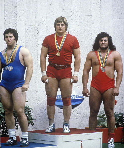 The 110 kg division weightlifting winners at the 1980 Summer Olympics, held in Moscow