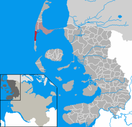 Kaart van Rantum (Sylt)
