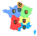 Légions de Gendarmerie mobile (2000-2005) et Régions zonale de la Gendarmerie (2005-2016)