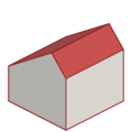 Saltbox roof