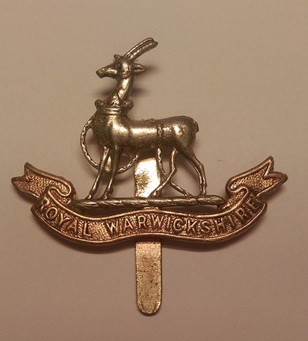 Royal Warwickshire Regiment Cap Badge