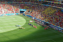 Estadio Nacional during Switzerland vs Ecuador