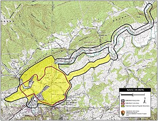Map of Saltville I Battlefield core and study areas by the American Battlefield Protection Program Saltville I Battlefield Virginia.jpg