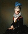 Santerrre - Portrait of a young lady, thought to depict Mademoiselle Christine-Antoinette-Charlotte Desmares.jpg