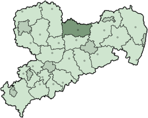 Poziția regiunii Riesa-Großenhain