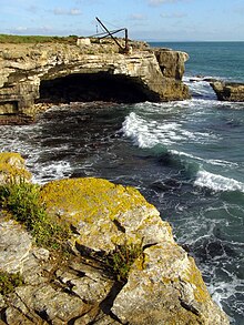 Cave Hole and the Broad Ope Crane. Sea cave, near Cave Hole - geograph.org.uk - 1029286.jpg