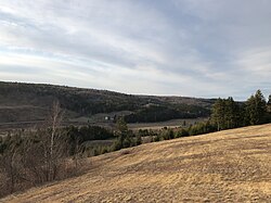 Hills and blueberry fields of Fox River.