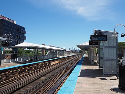 How to get to California Station CTA Blue Line with public transit - About the place