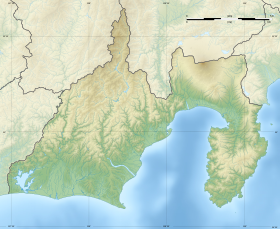 Voir sur la carte topographique de la préfecture de Shizuoka