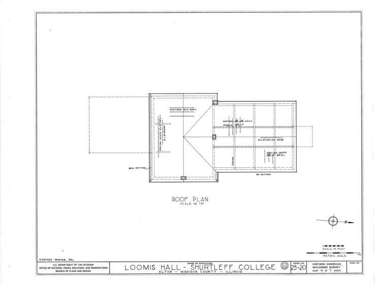 File:Shurtleff College, Loomis Hall, Alton, Madison County, IL HABS ILL,60-ALT,1A- (sheet 4 of 7).tif