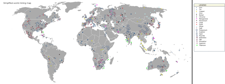 Simplified world active mining map Simplified world mining map 1.png