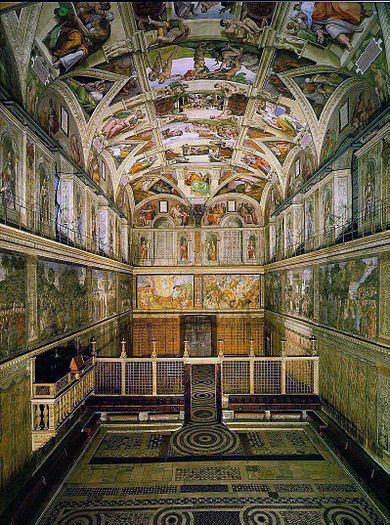 1483년 8월 15일 시스티나 성당이 완공되다.