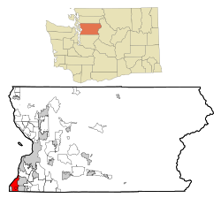Location of Edmonds, Washington