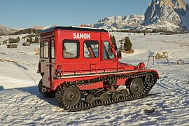 Snow vehicle Snow Trac 3 on Alpe di Siusi Seiseralm.jpg